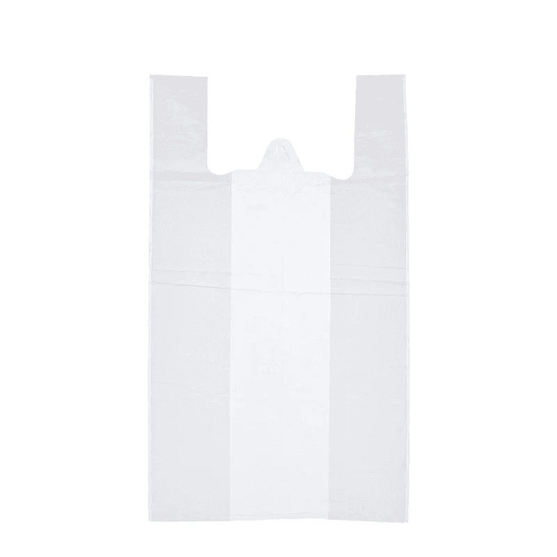 Пакет-майка, белый, ПНД, 30×55 см, 14 мкм