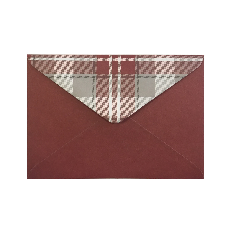 Бордовый конверт С6, декстрин, 100 г/м²