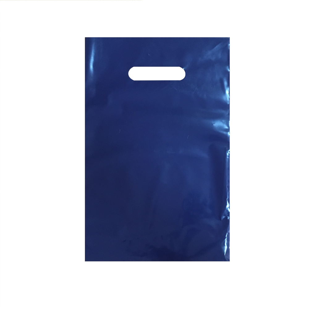 Пакет полиэтиленовый, синий, ПВД, 22×34 см