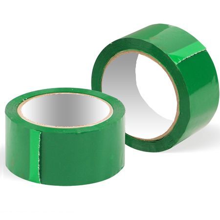 Клейкая лента упаковочная зеленая, 48 мм×50 м, 45 мкм