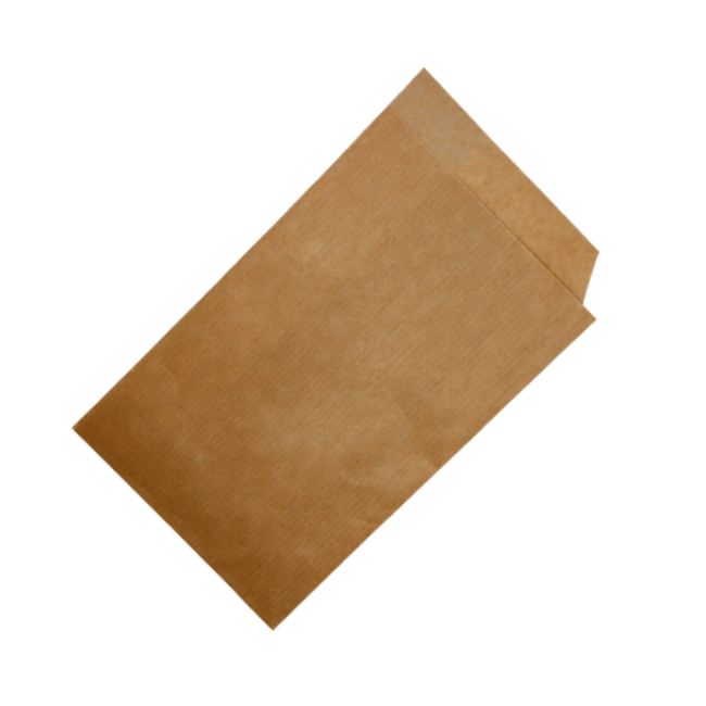 Пакетик-уголок бумажный крафт, ламинированный, 10×19 см