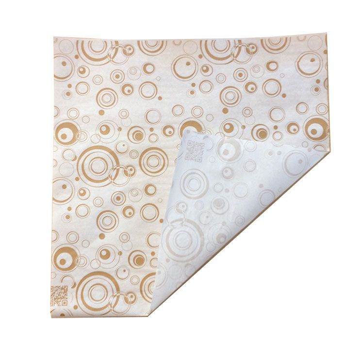 Обертка для фастфуда белая, влагопрочная бумага, 33×33 см