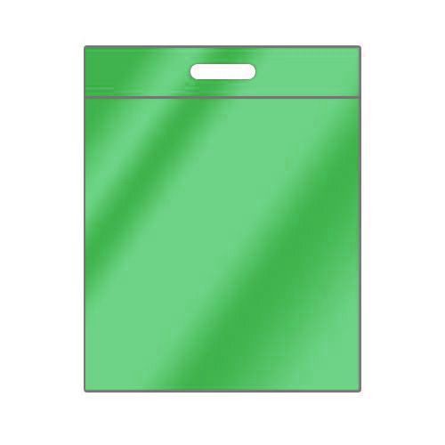 Грипперы зелёные с прорубной ручкой, 20×25 см, 100 мкм