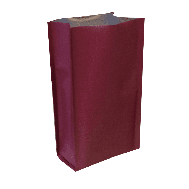 Пакет полипропиленовый, бордовый, 11×7×25 см