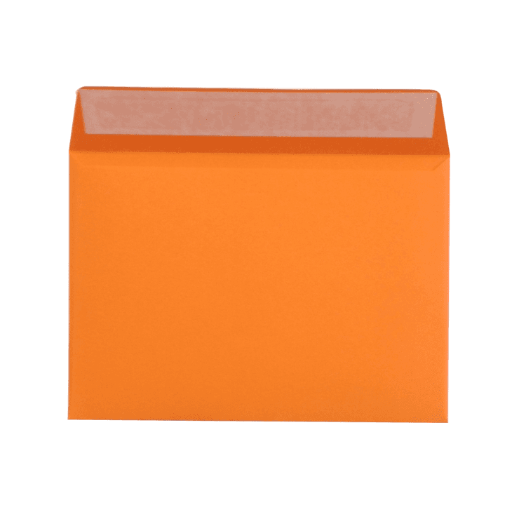 Оранжевый конверт С6, стрип, 120 г/м²