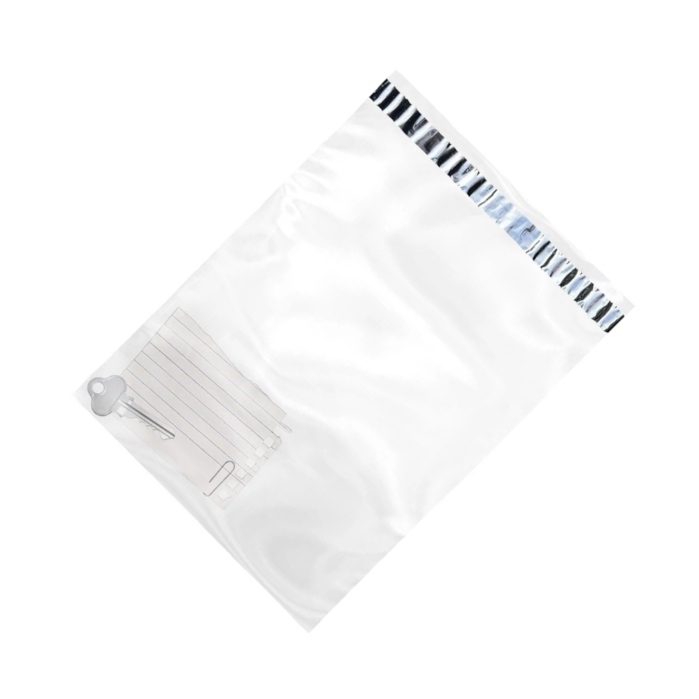 Курьер-пакет прозрачный без кармана, 24×32 см