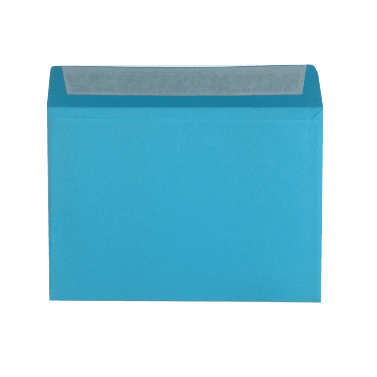 Голубой конверт С6, стрип, 120 г/м²