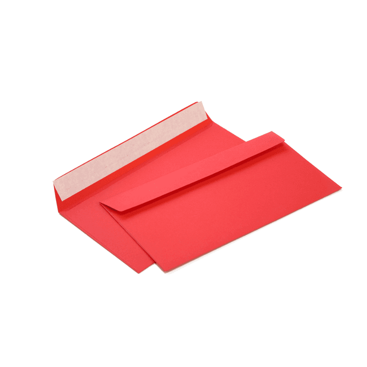 Красный конверт С65, стрип, 120 г/м²