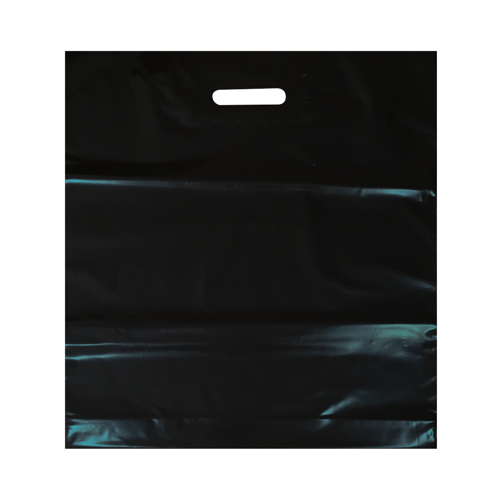 Пакет полиэтиленовый, чёрный, ПВД, 45×50 см