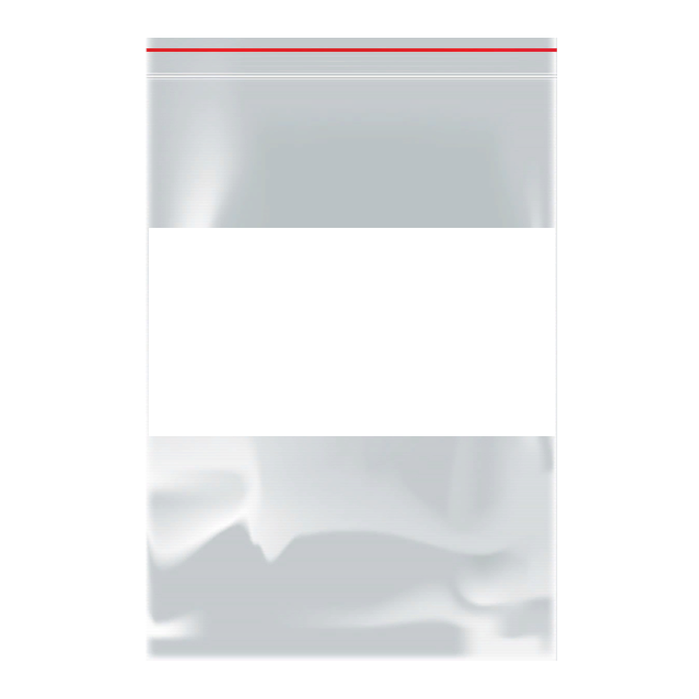 Грипперы прозрачные с белой полосой для надписей, 12×18 см, 60 мкм
