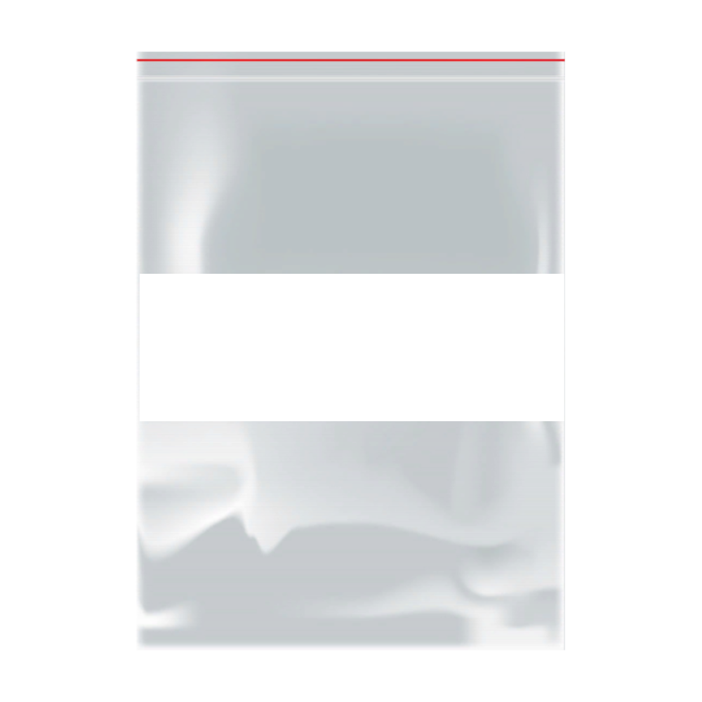 Грипперы прозрачные с белой полосой для надписей, 18×25 см, 70 мкм