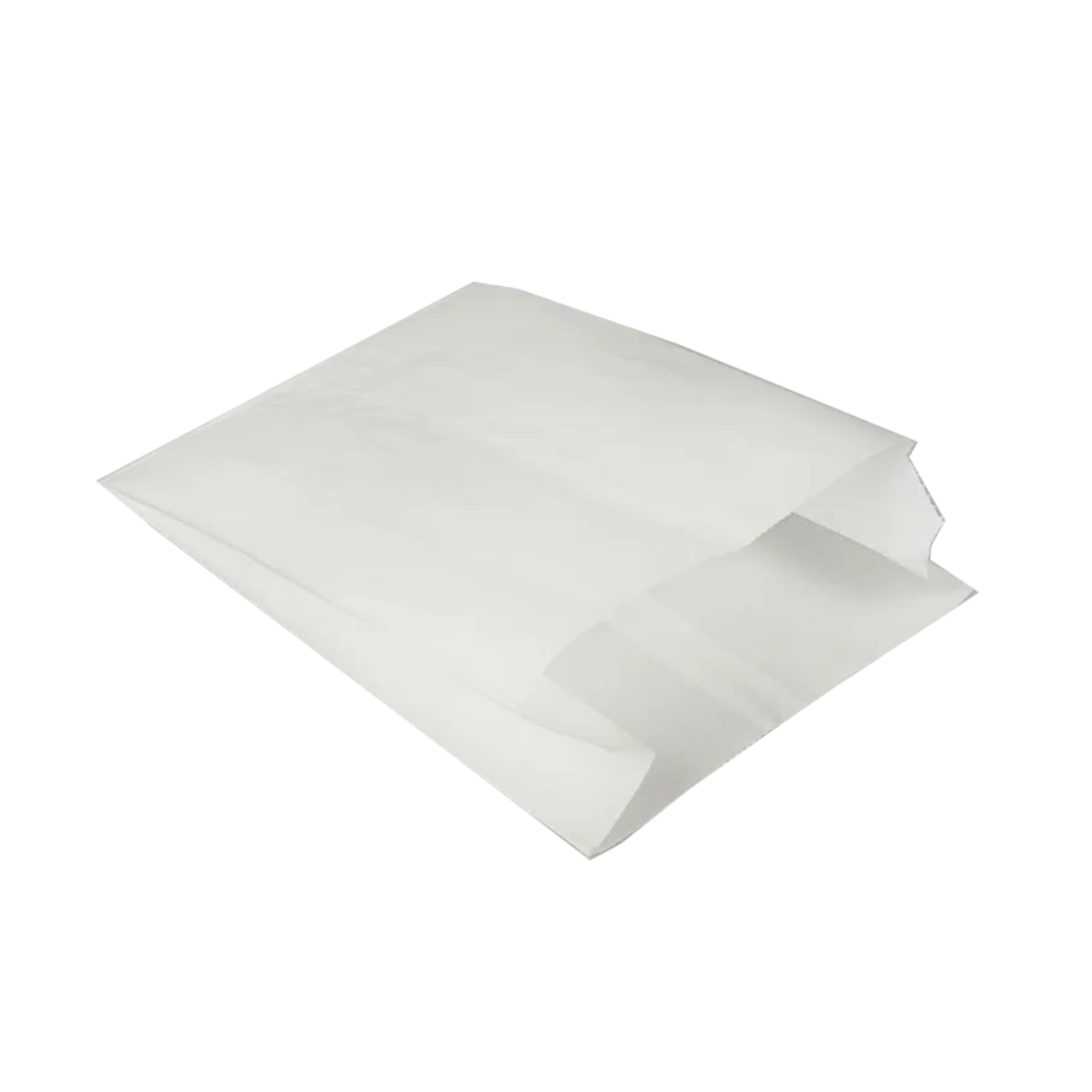 Пакет бумажный белый, 14×9×26 см