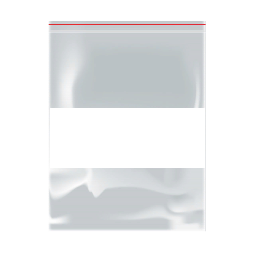 Грипперы прозрачные с белой полосой для надписей, 15×20 см, 60 мкм