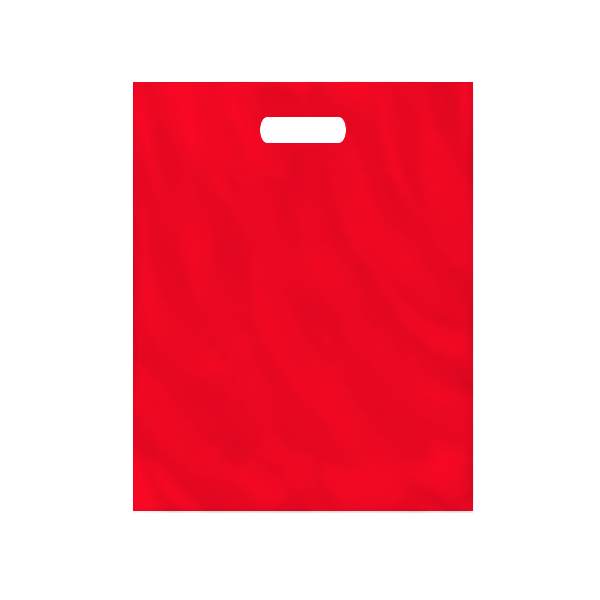 Пакет полиэтиленовый, красный, ПВД, 38×50 см
