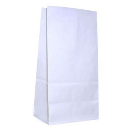 Крафт-пакет белый, 15×9×30 см
