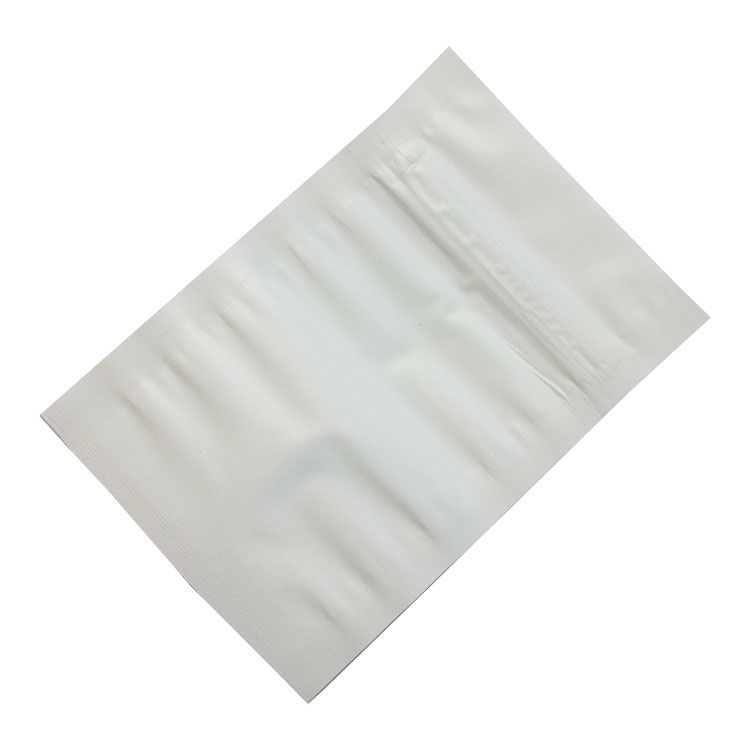 Белые металлизированные грипперы с прозрачной стороной, 15×20 см, 110 мкм
