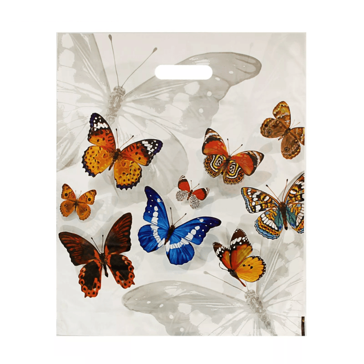 Пакет полиэтиленовый «Бабочки», ПВД, 40×47 см