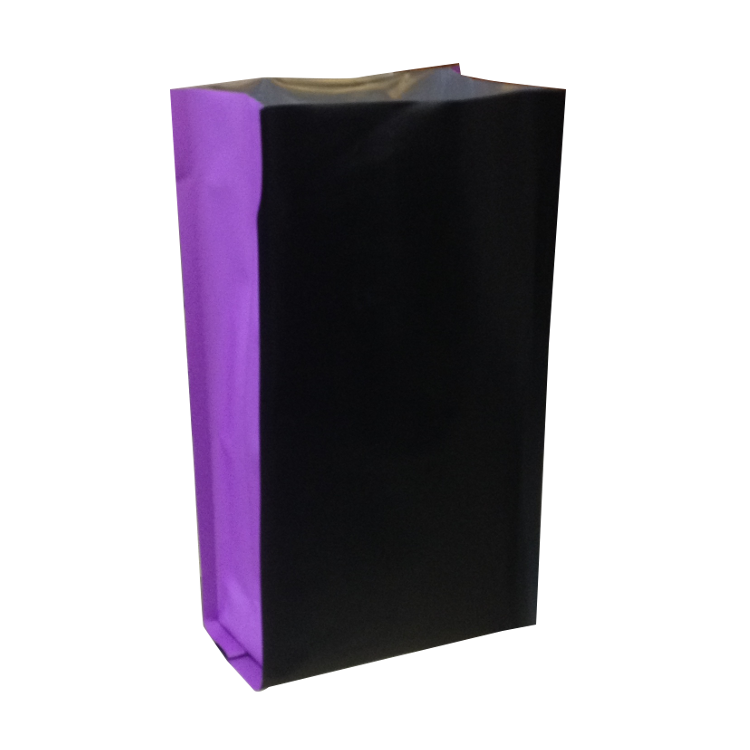 Пакет полипропиленовый двухцветный, чёрный/сиреневый, 11×7×25 см