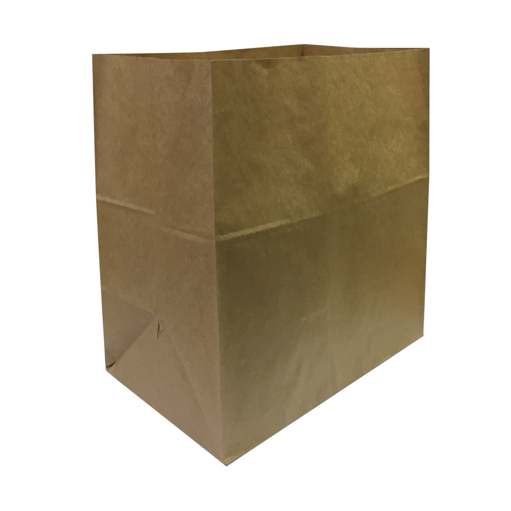 Крафт-пакет с плоским дном 32×20×34 см 50 г/м²