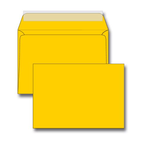 Конверт тёмно-жёлтый, C4, стрип, 120 г/м²