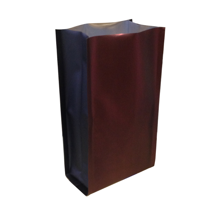 Пакет полипропиленовый двухцветный, бордовый/чёрный, 11×7×25 см