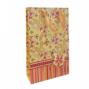 Набор подарочных бумажных пакетов с ручками, 24×9×40 см