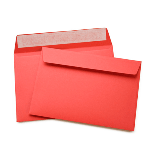 Красный конверт С5, стрип, 110 г/м²