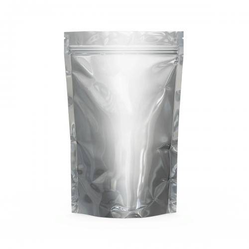 Дой-пак пластиковый с застёжкой zip-lock серебристый с прозрачной стороной, 10×19×3 cм