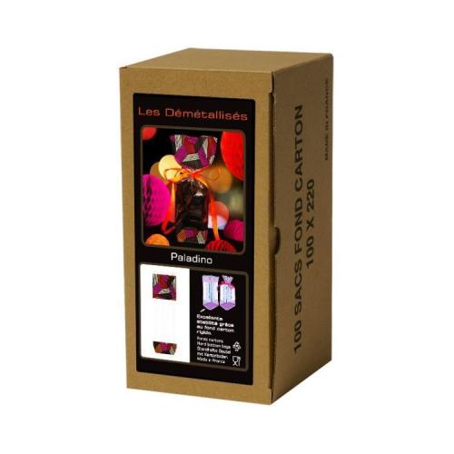 Пакет для сладостей «PALADINO» с рисунком и плоским дном, 250 г (6×4×26 см)