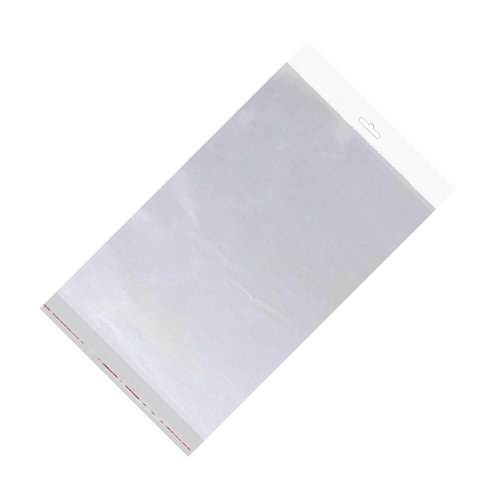 БОПП пакет с клеевым клапаном и еврослотом, 25×35 см, 30 мкм