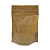Дой-пак с замком zip-lock из гладкой крафт-бумаги с окном 7 см, 10×15×3 cм