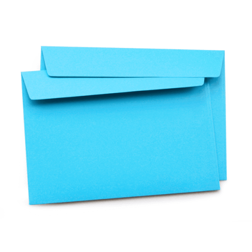 Голубой конверт С4, стрип, 110 г/м²