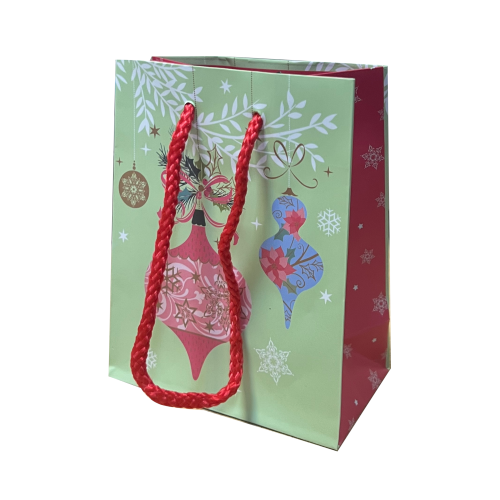 Пакет бумажный подарочный, MIX, 11×13×6 см