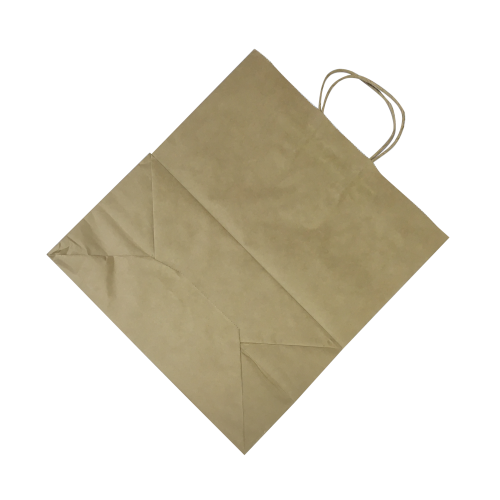 Крафт-пакет с кручёными ручками 32×18×37 см