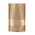 Дой-пак с замком zip-lock из крафт-бумаги с окном 7 см, 15×24×4 cм