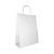 Крафт-пакет белый с кручёными ручками 22×12×25 см