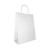 Крафт-пакет белый с кручёными ручками 22×12×25 см