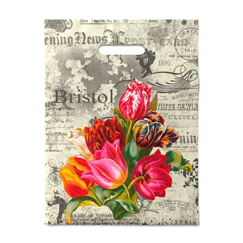 Пакеты с прорубной (вырубной) ручкой — цена за штуку 12.48 руб. Пакет полиэтиленовый «Бристоль», ПВД, 30×40 см