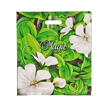 Пакеты с прорубной (вырубной) ручкой — цена за штуку 21.36 руб. Пакет полиэтиленовый «Магия», ПВД, 40×47 см