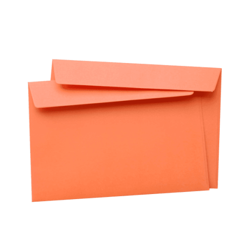 Оранжевый конверт С4, стрип, 110 г/м²