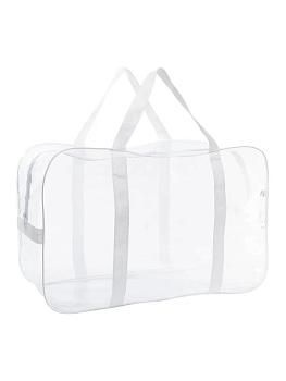Сумка-чемодан из ПВХ для одеял и подушек, белая, 54×33×22 см