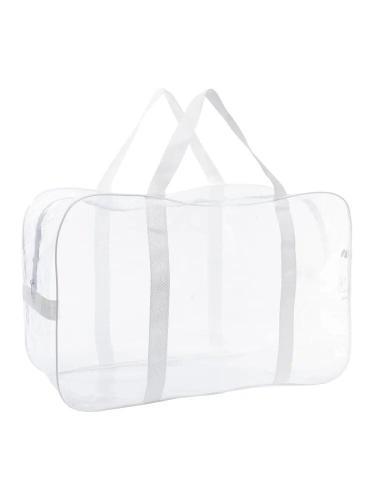 Сумка-чемодан из ПВХ для одеял и подушек, белая, 54×33×22 см