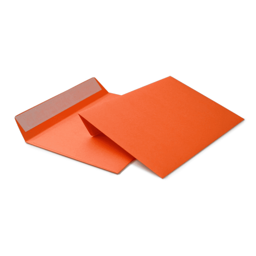 Оранжевый конверт С6, стрип, 110 г/м²