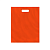 Пакет полиэтиленовый, оранжевый, ПВД, 38×50 см