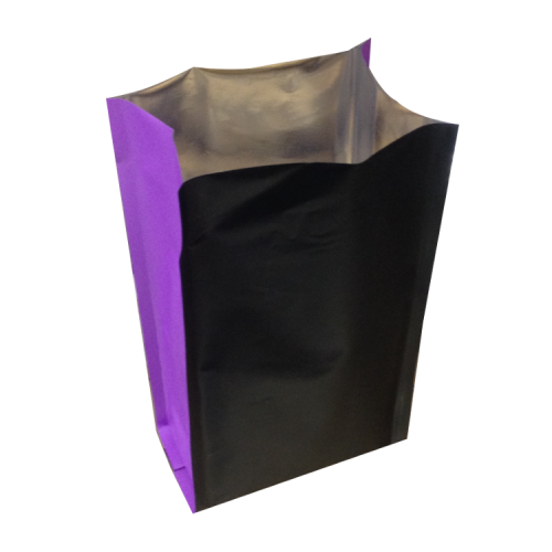 Пакет полипропиленовый двухцветный, чёрный/сиреневый, 11×7×25 см