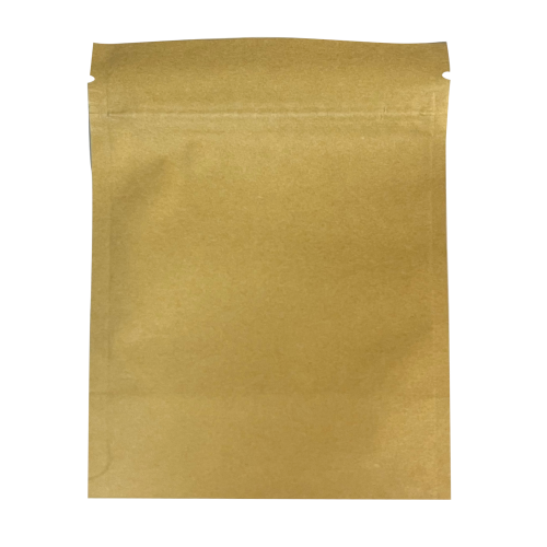 Дой-пак с замком zip-lock из гладкой крафт-бумаги, 10×15×3 cм