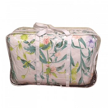 Сумка-чемодан из ПВХ для одеял и подушек, белая, 54×33×22 см