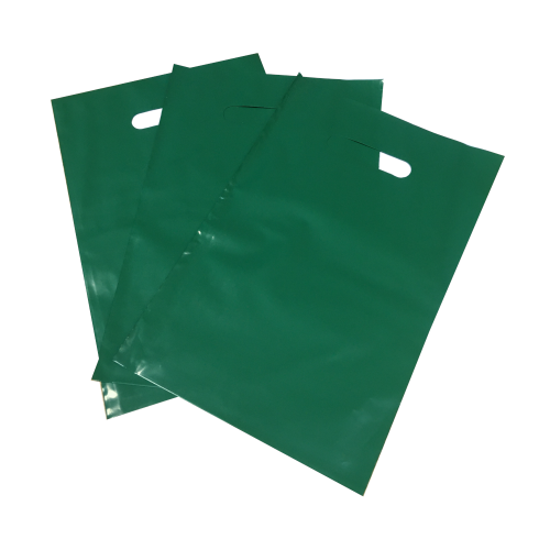 Пакет полиэтиленовый, зелёный, ПВД, 22×34 см