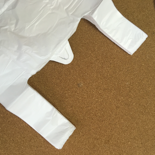 Пакет-майка, белый, ПНД, 30×55 см, 14 мкм