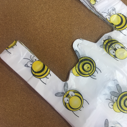 Пакет-майка «Пчёлки», ПНД, 28×50 см